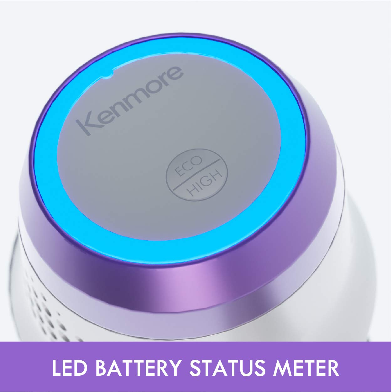 Kenmore 21.6V Lightweight 2-in-1 Vacuum, Hybrid, HEPA Filter, Lithium Ion Battery, 2-Speed Settings, Combo Tool Cordless Stick Vac, Purple - Image 4