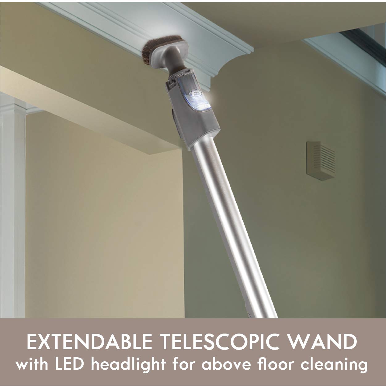 Kenmore 81714 Bundle Ultra Plush Lightweight Bagged Canister Vacuum with Pet PowerMate, HEPA, Extended Telescoping Wand, Retractable Cord, and 3 Cleaning Tools, 700 Series, Gold - Image 5