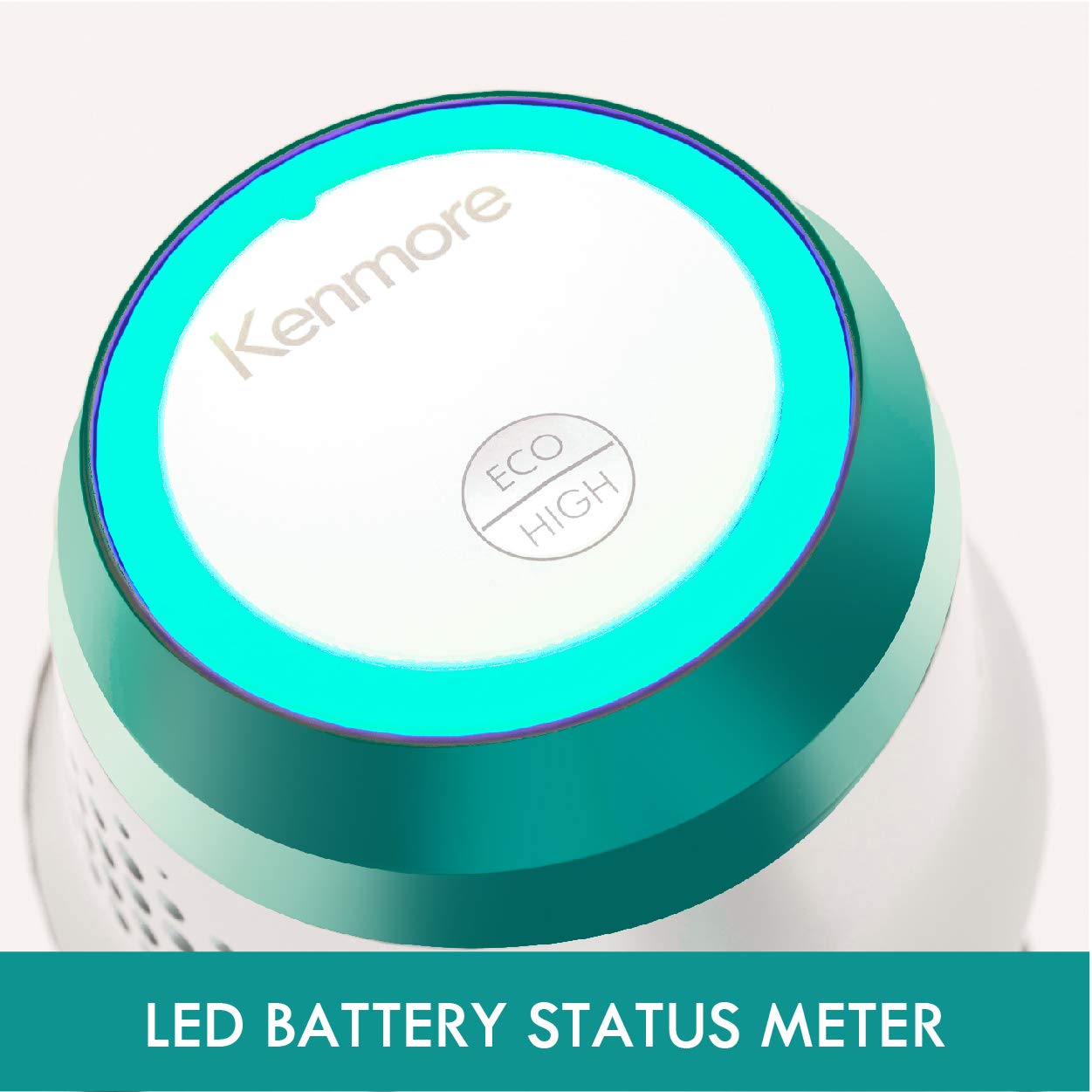 Kenmore DS4020 Cordless Stick Vacuum Lightweight Cleaner 2-Speed Power Suction LED Headlight 2-in-1 Handheld for Hardwood Floor, Carpet & Dog Hair, Green - Image 4