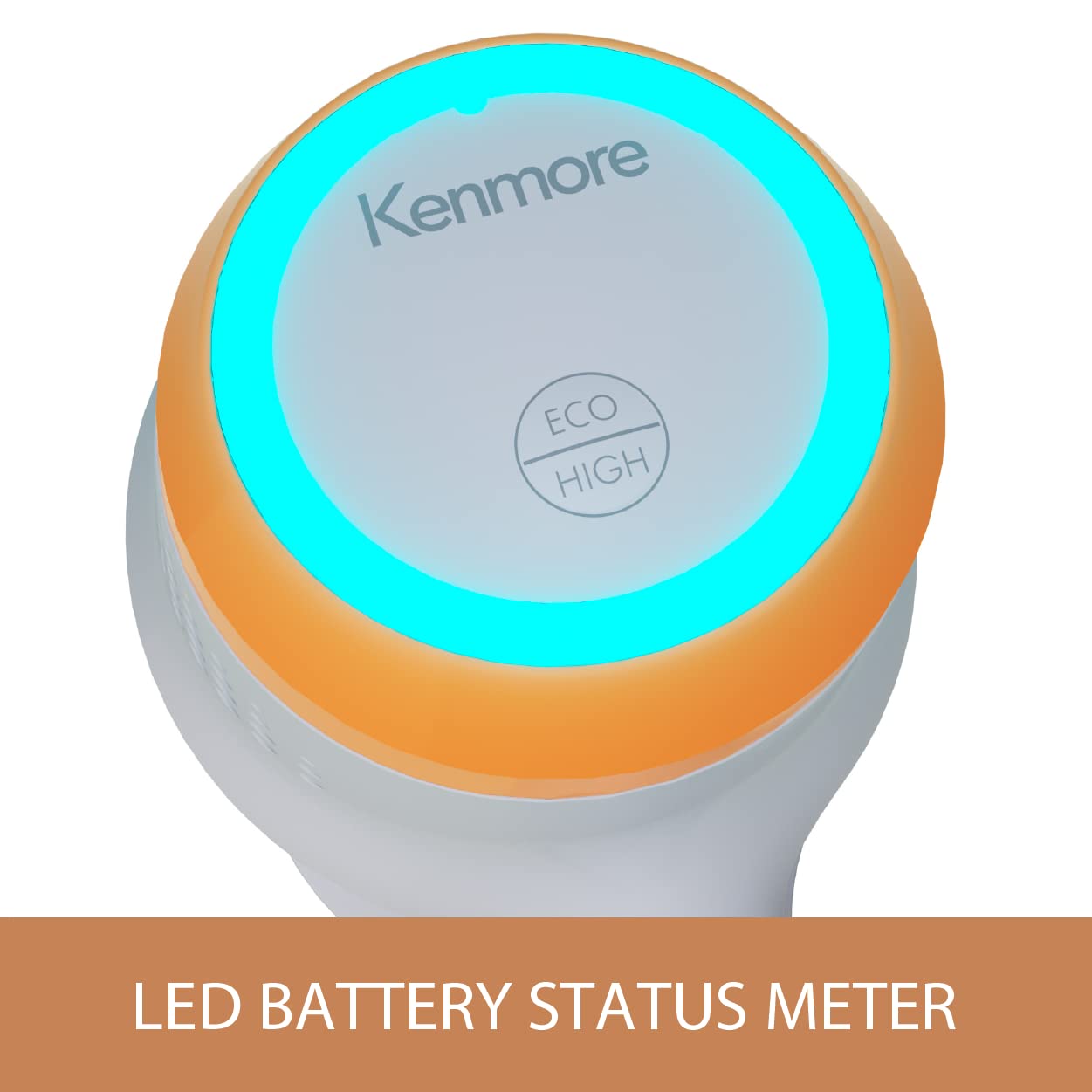 Kenmore DS4030 21.6V Cordless Stick Vacuum with EasyReach Wand, Lightweight Cleaner with 2-Speed Power Control, LED Headlight, Converts to Handheld for Hardwood Floors, Carpet & Pet Hair, Orange - Image 5