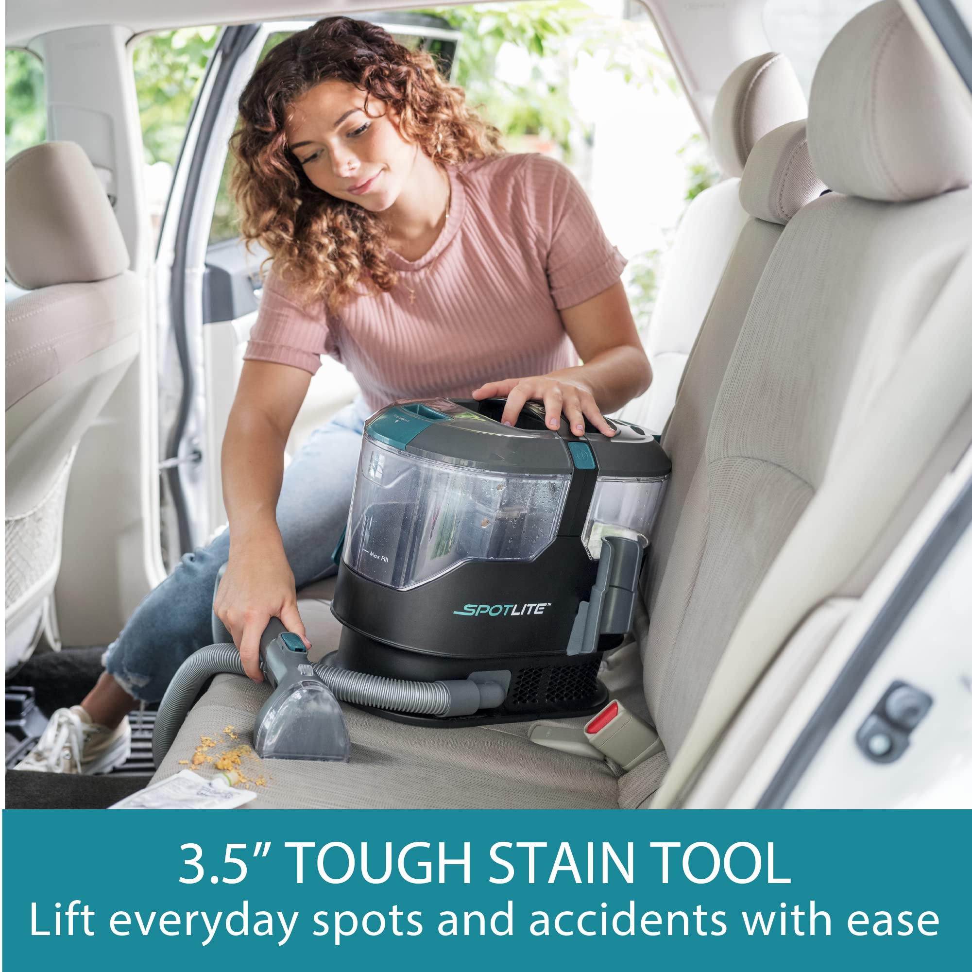 Kenmore KW2001 SpotLite Portable Carpet Spot Cleaner & Pet Stain Remover, 17Kpa Powerful Suction with Versatile Tools for Upholstery, Couches, Car and Auto Detailer, Gray - Image 3