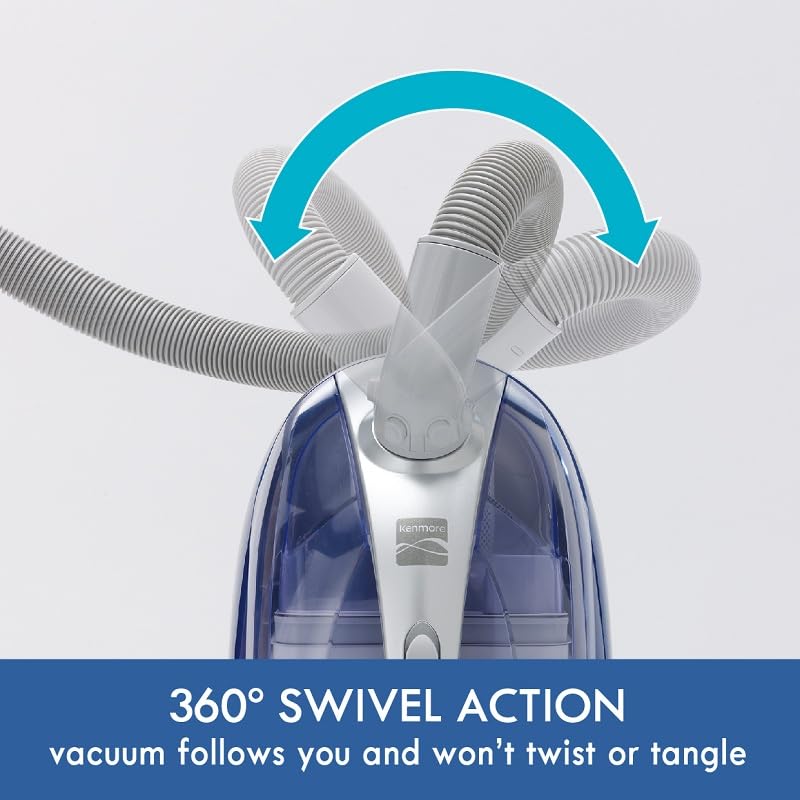 Kenmore Pet-Friendly Lightweight HEPA Canister Vacuum with Variable Modes, Retractable Cord, and Pet Brush - Blue - Image 6