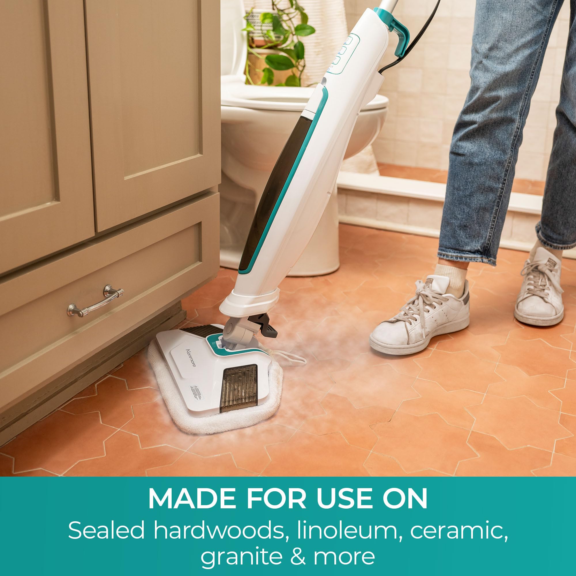 Kenmore SMP01 Microfiber & Washable Pads, 4 pack, for Kenmore SM2060 S200 Series Steam Mop, for Floor Cleaning - Image 5